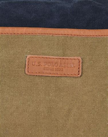 U.S. Polo Assn. Men Canvas Color Block Blue  Duffle Bag with 30L Capacity